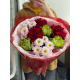 Букет с французской и экзотической розой 
